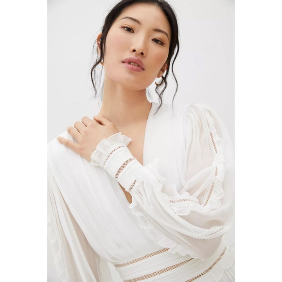 Anthropologie Magali Pascal Ruffled Lace Mini - Picture 2 of 6